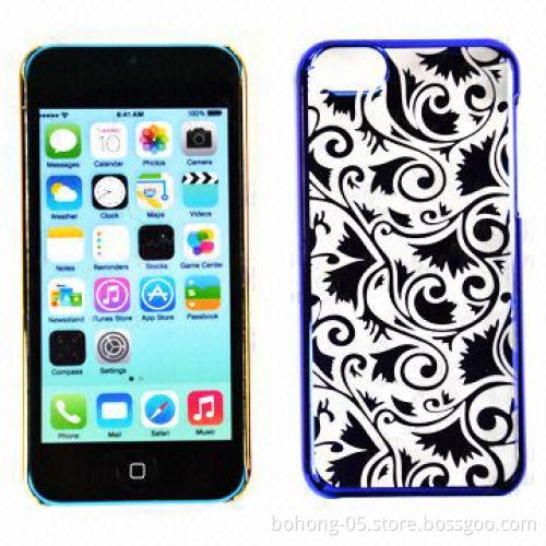 PC Case for iPhone 5C, Laser Carving Pattern Plating Ancient Window, Various Colors are Available